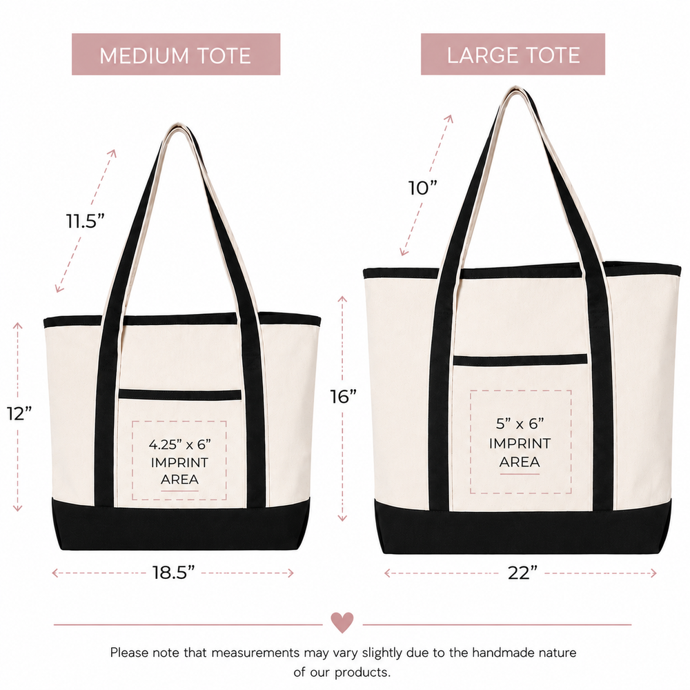 Custom Logo Beach Tote Bags