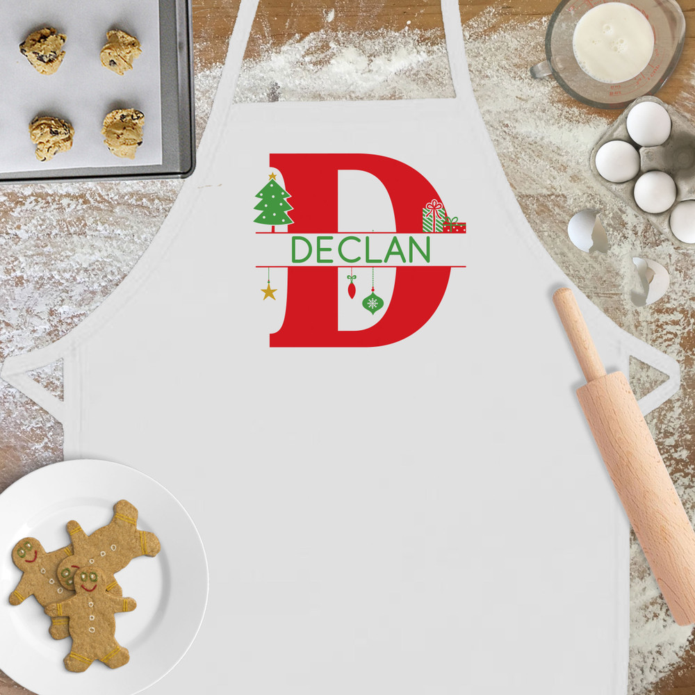 Christmas Monogram Aprons