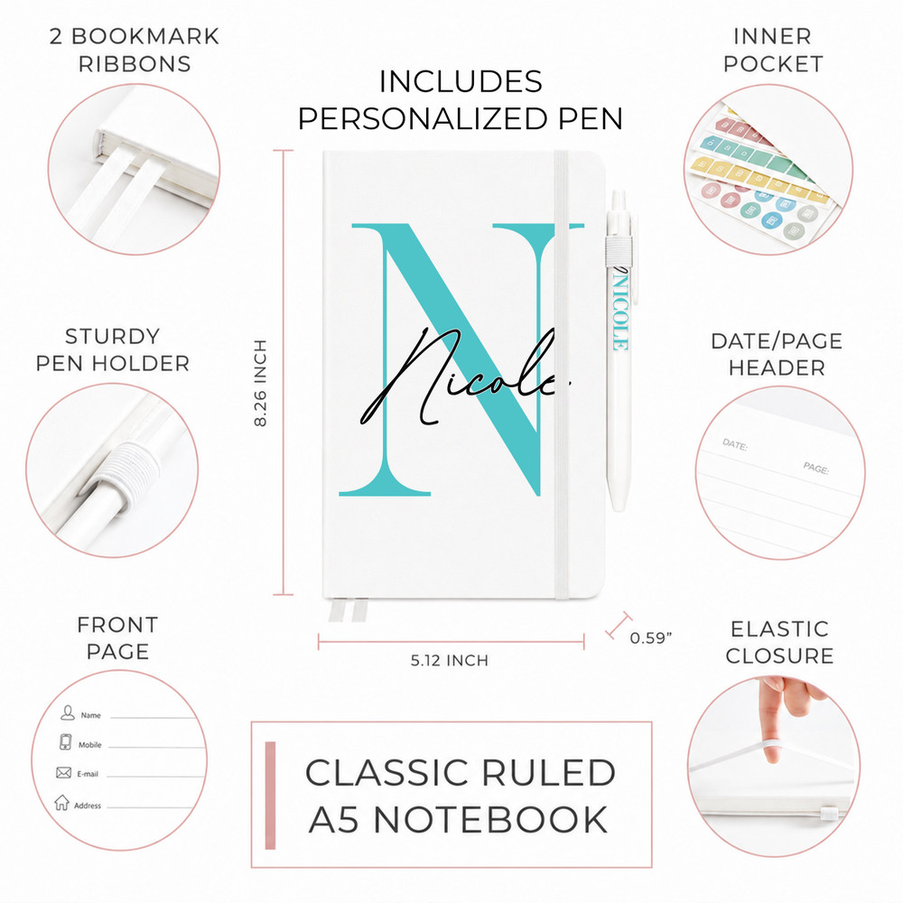 Modern Monogram Notebook