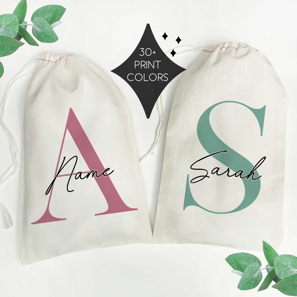 Modern Monogram Favor Bags