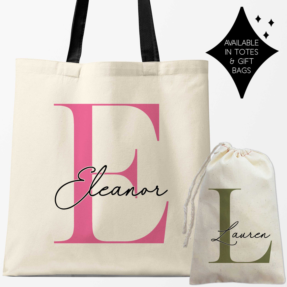 Modern Monogram Favor Bags