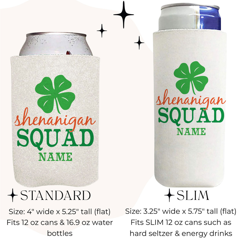 St. Patrick's Day Can Coolers