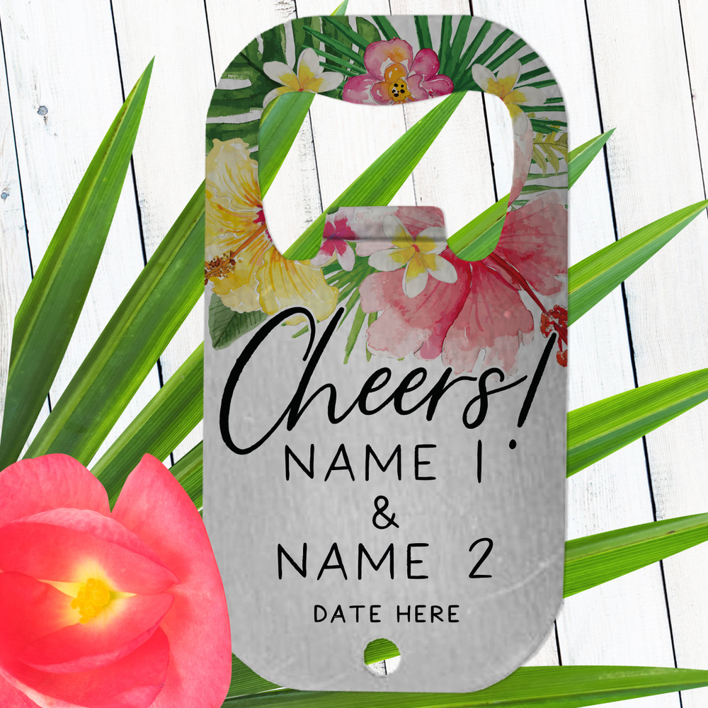 Tropical Wedding Bottle Openers