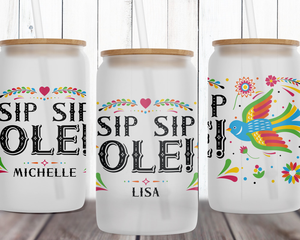 Sip Sip Ole Glass Tumbler