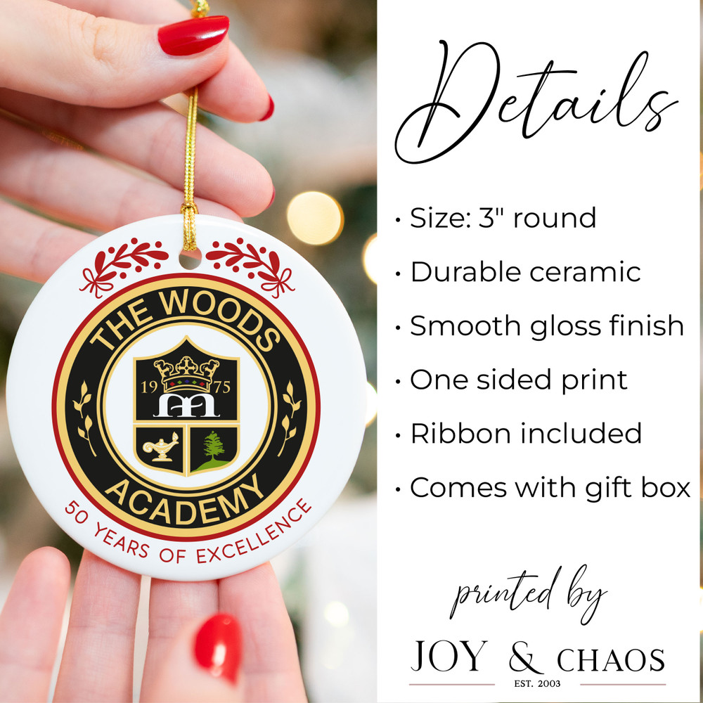 Custom Holly Logo Christmas Ornaments