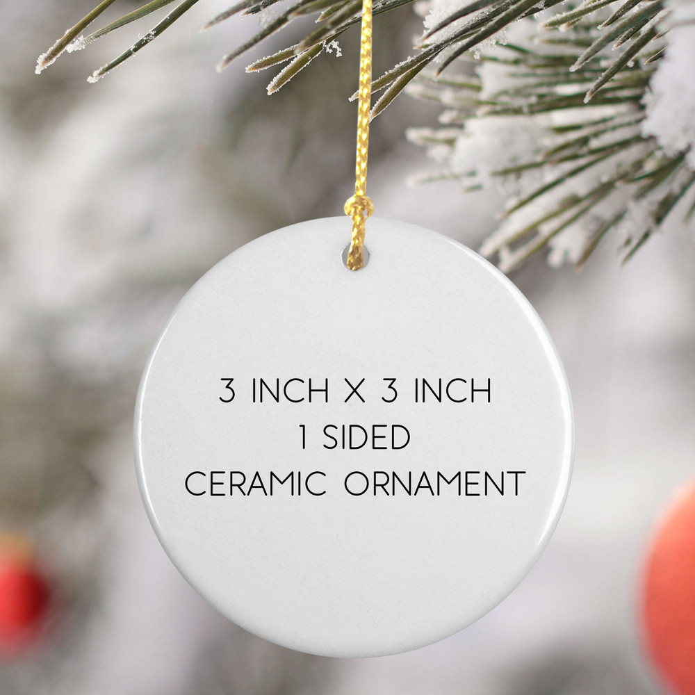 Watercolor Greenery Wedding Ornament