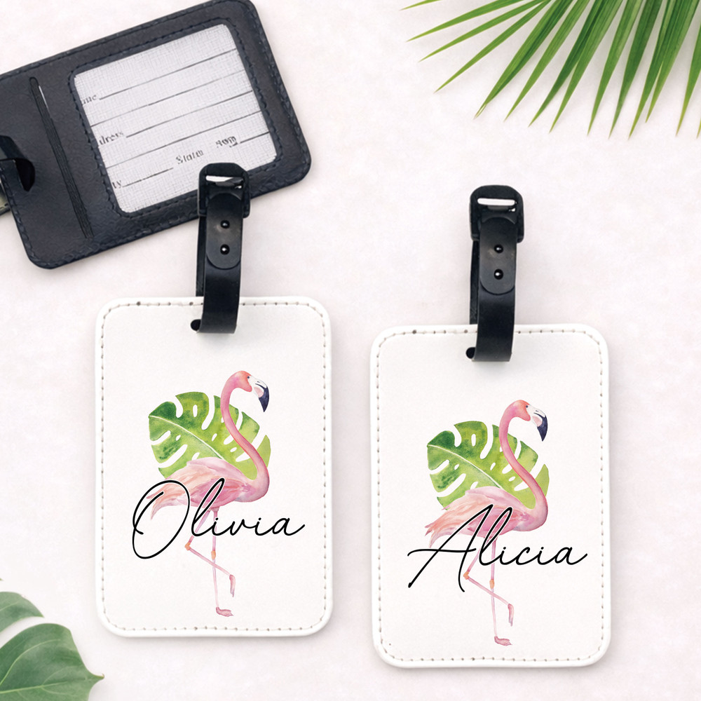 Flamingo Luggage Tags