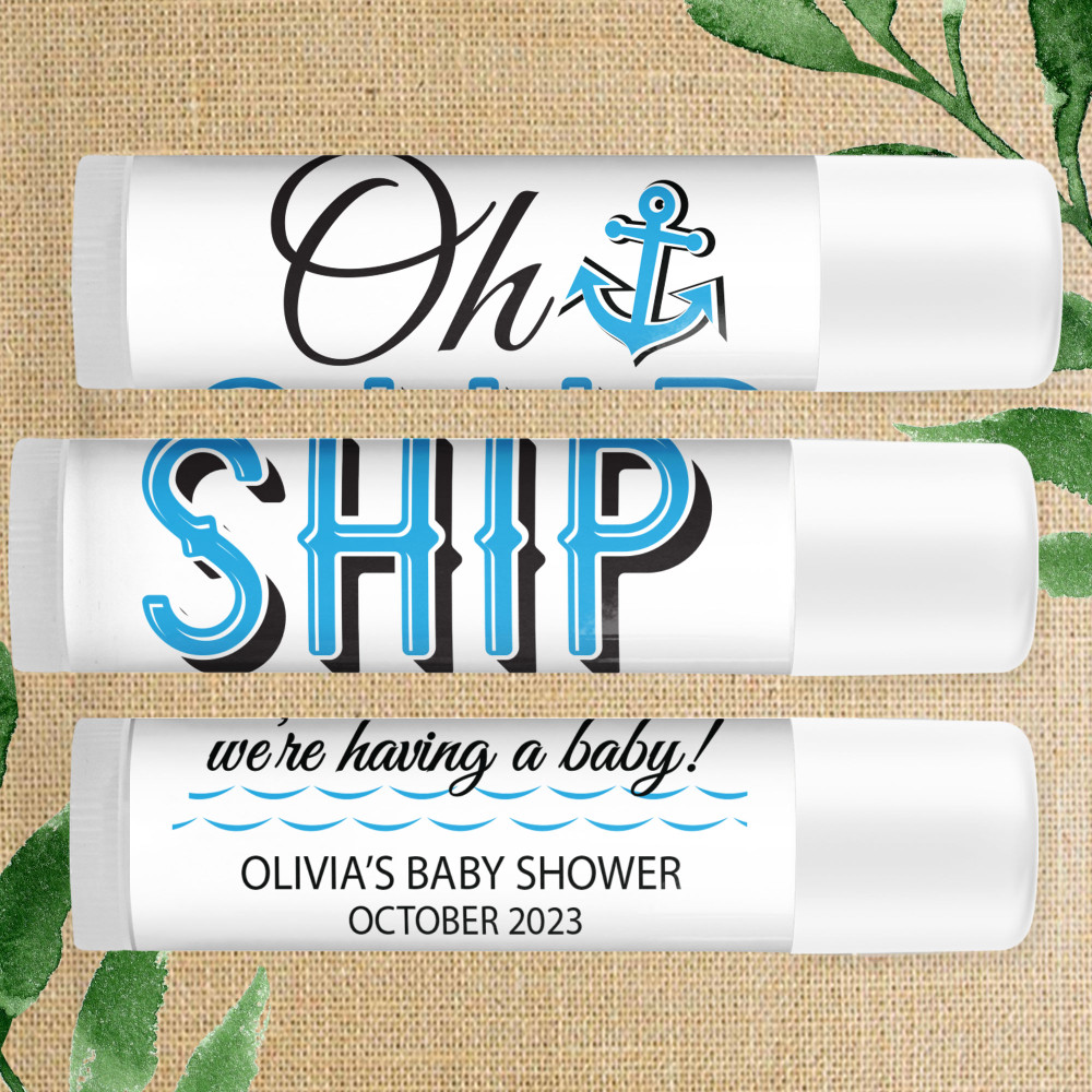 Oh Ship Baby Shower Lip Balm