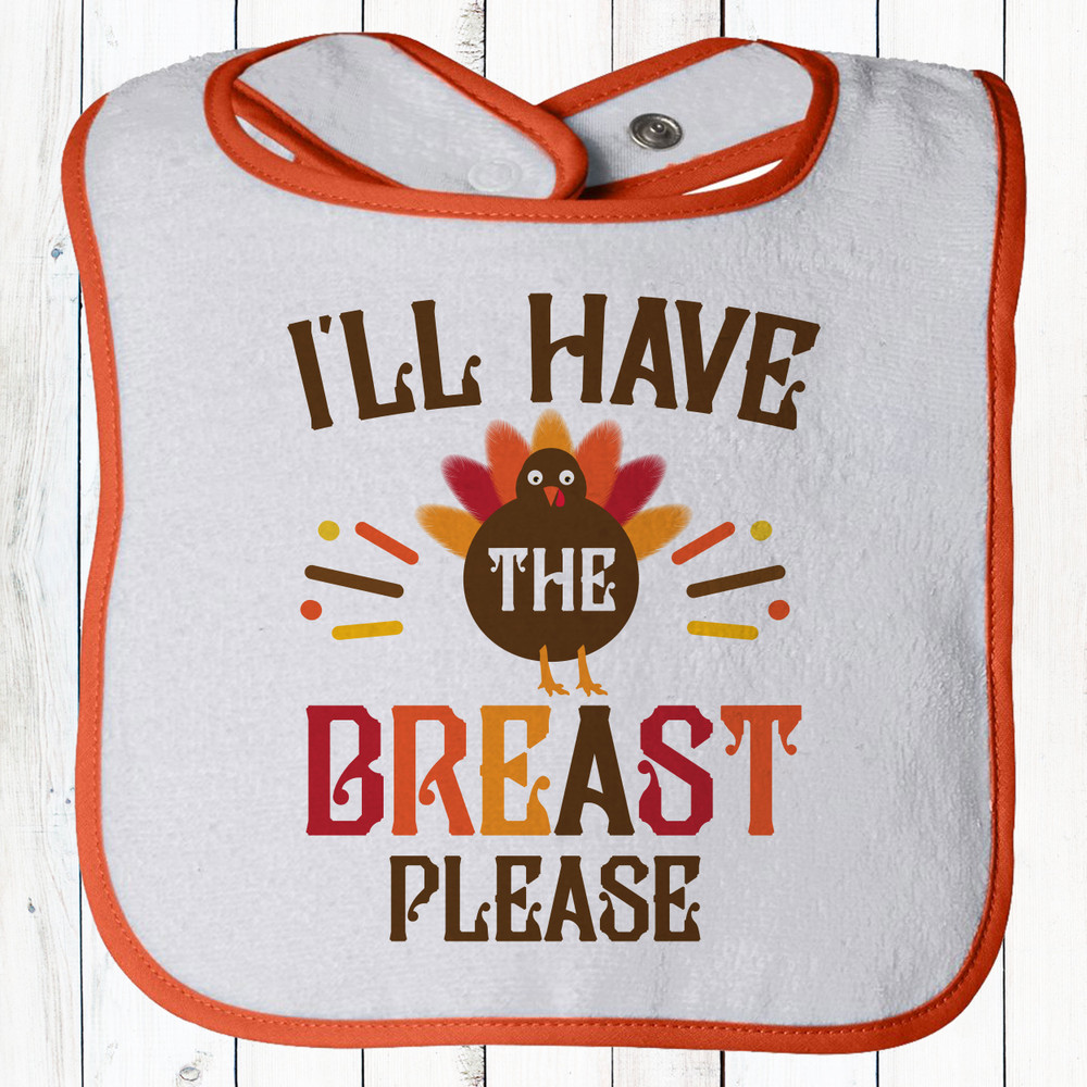 Breast Please Thanksgiving Shirt + Bib