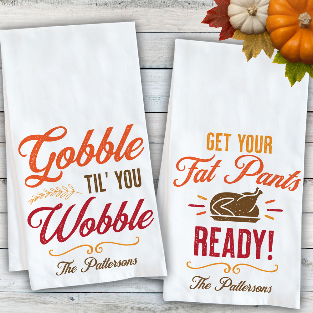 Funny Thanksgiving Kitchen Towels
