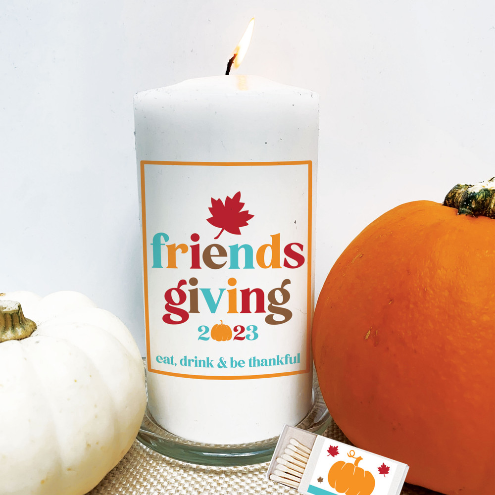 Retro Friendsgiving Candle