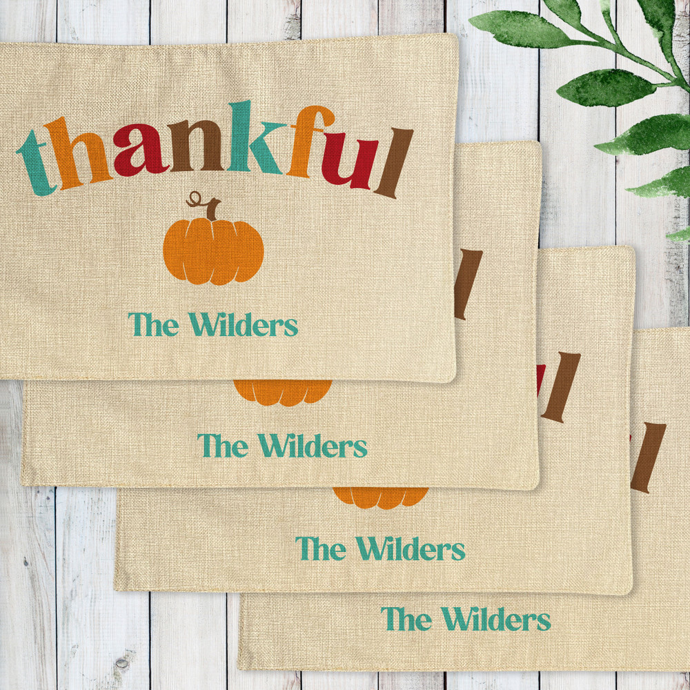 Retro Thankful Placemats