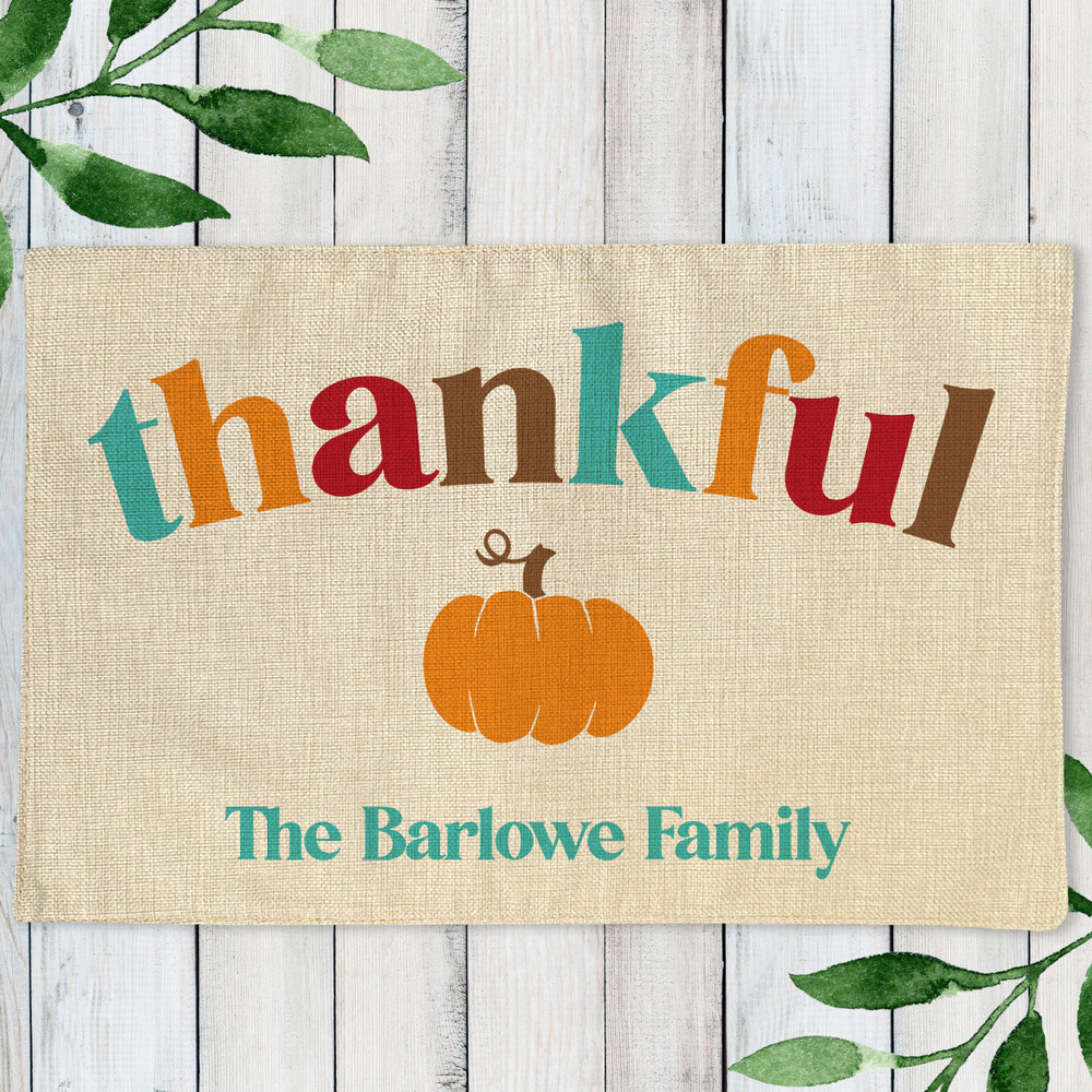 Retro Thankful Placemats