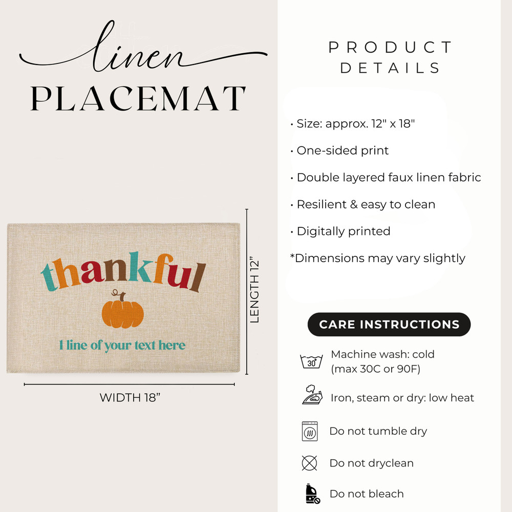Retro Thankful Placemats