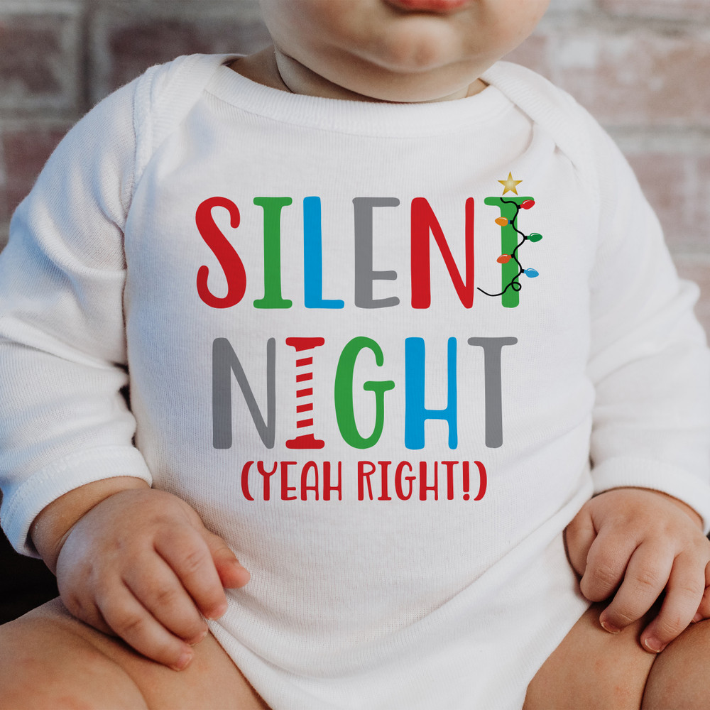 Silent Night Christmas Baby Outfit