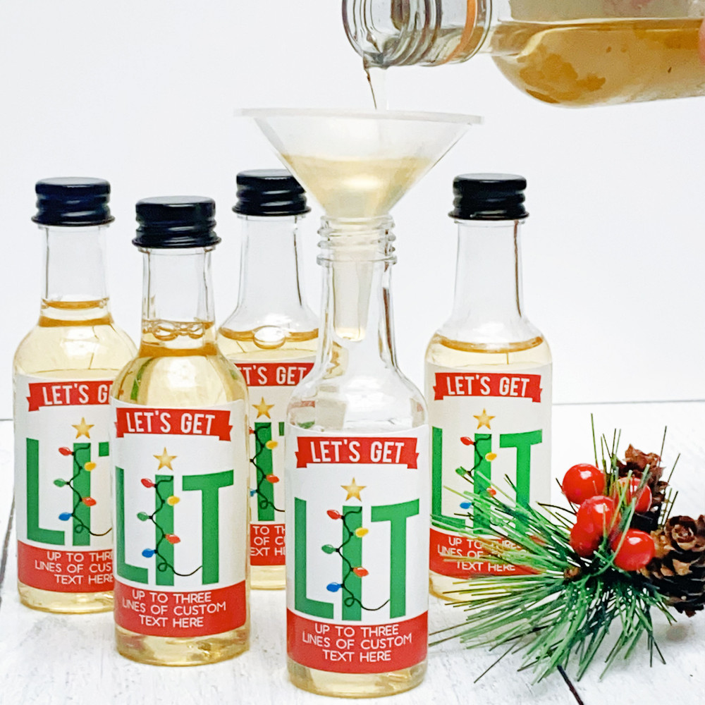 Let's Get Lit Christmas Mini Bottles