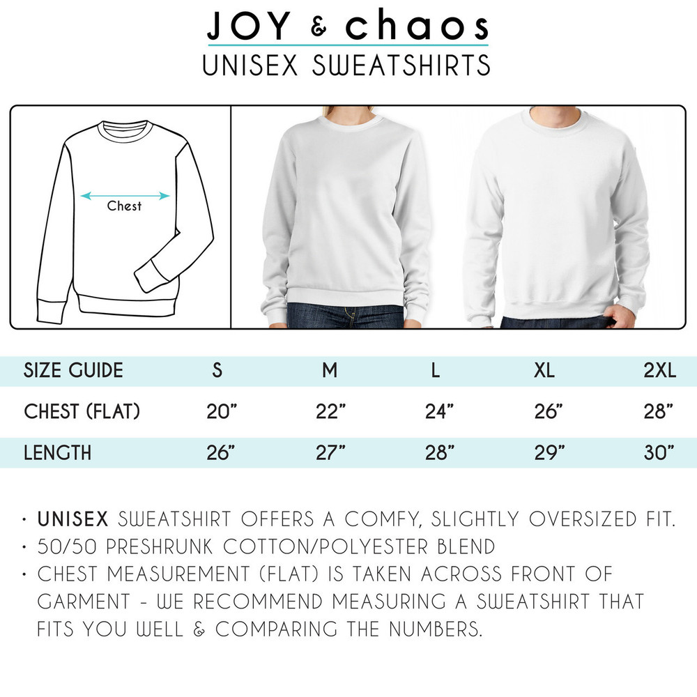 Personalized Christmas Sweatshirts -  Custom Sweatshirts for Adults - Pullover Fleece Sweatshirts - Joy & Chaos