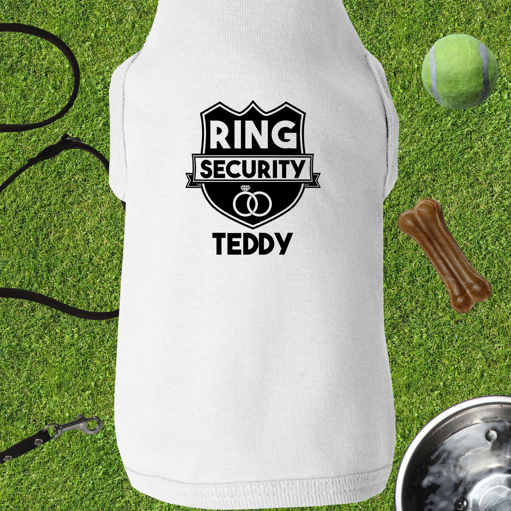 Ring Bearer + Ring Security Dog Shirts