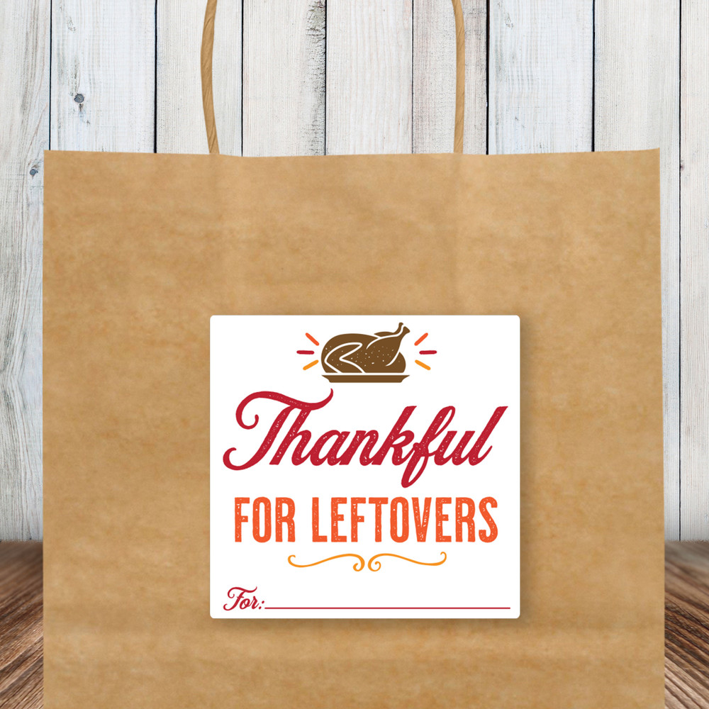 Thankful For Leftovers Labels