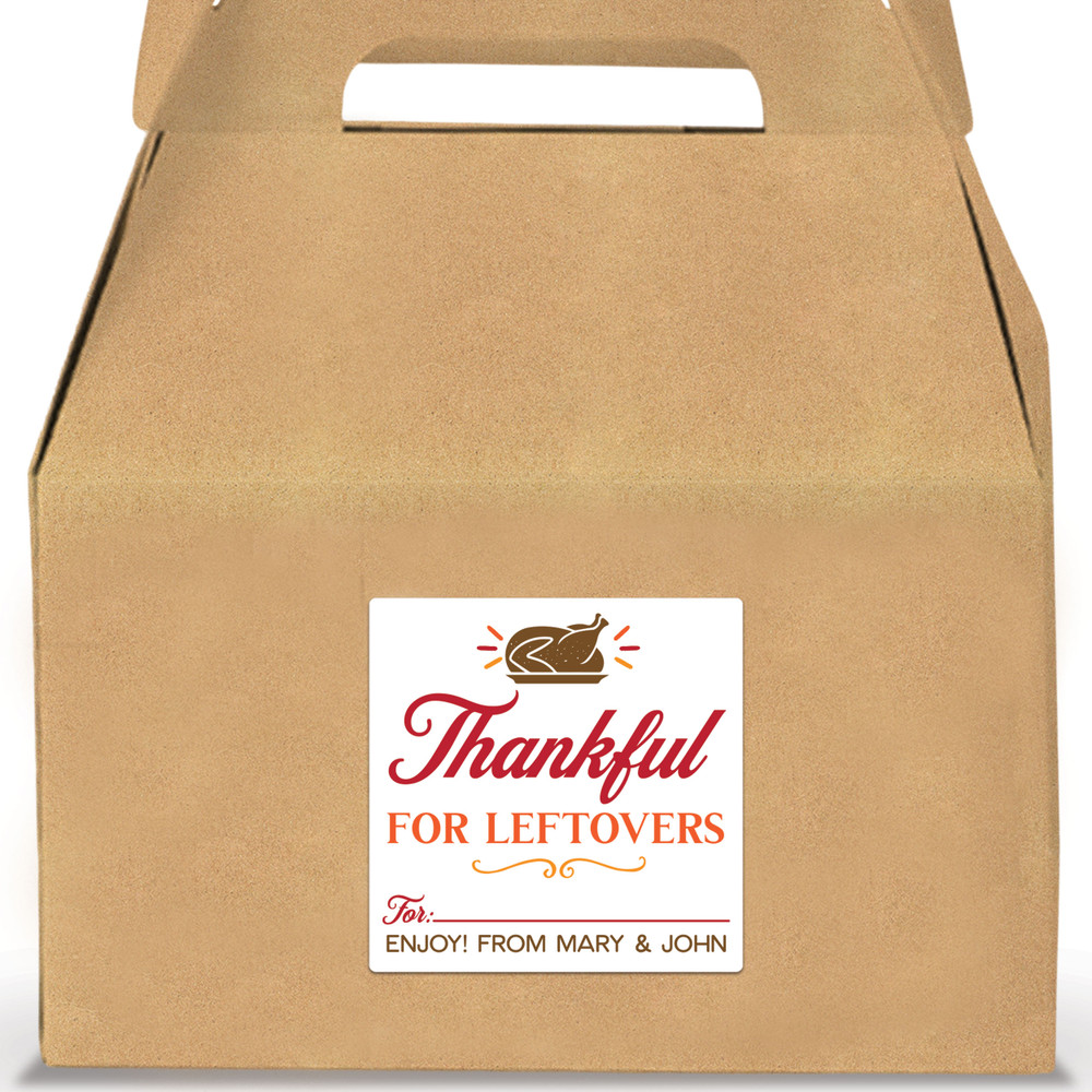 Thankful For Leftovers Labels