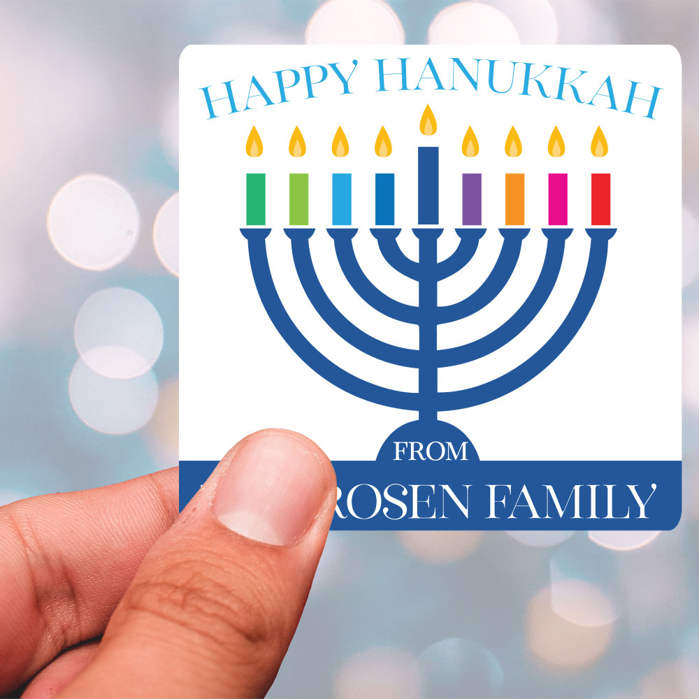 Happy Hanukkah Stickers