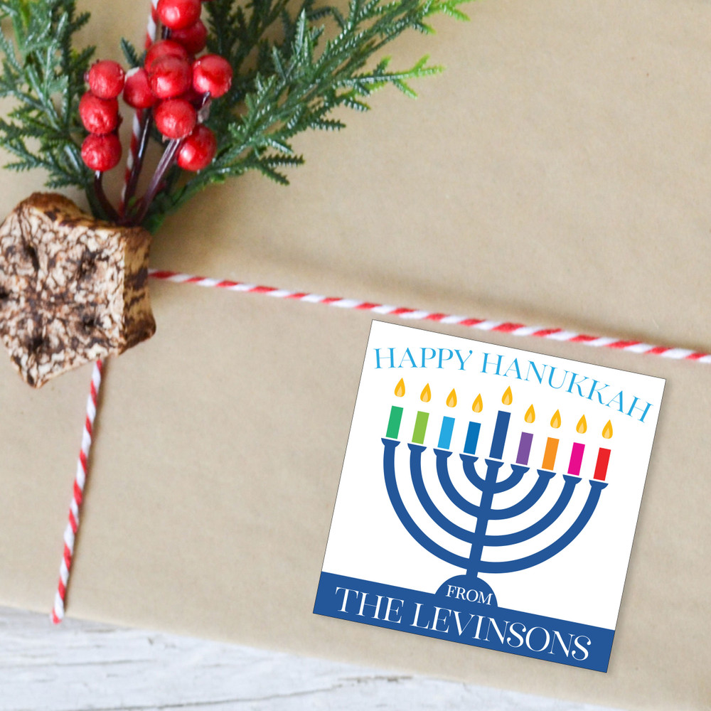 Happy Hanukkah Stickers