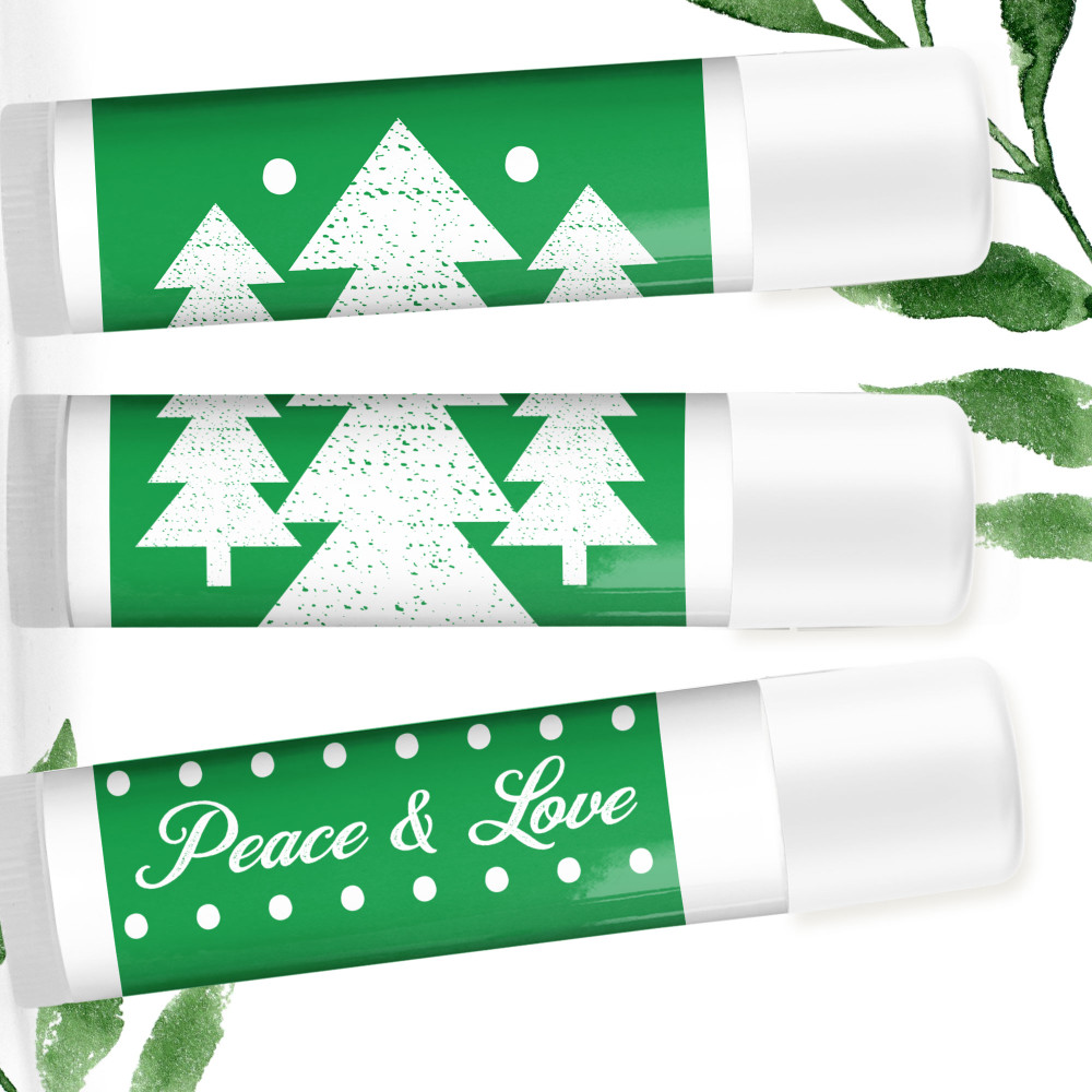 Happy Holidays Lip Balm Favors