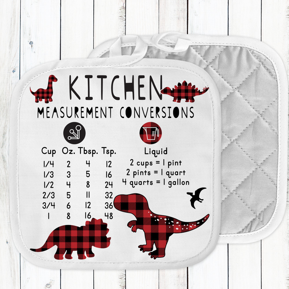 Plaid Dinosaur Aprons