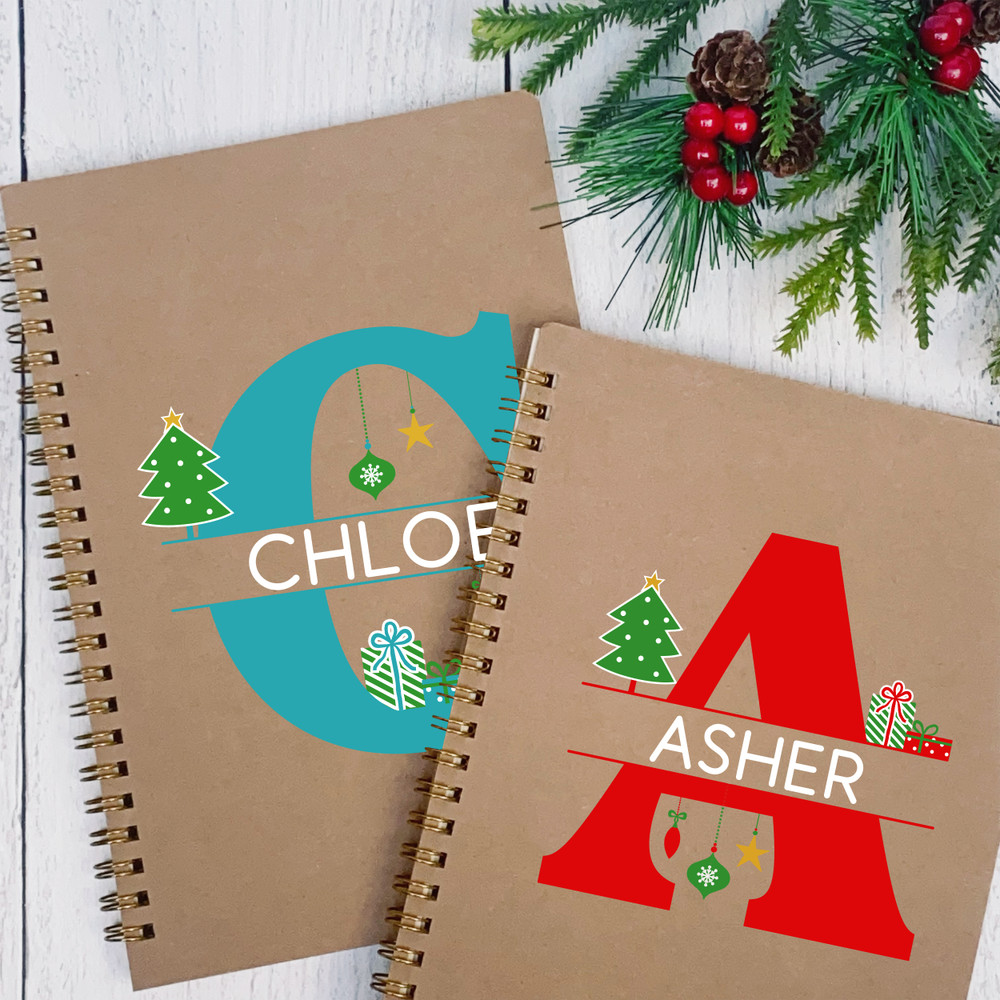 Christmas Monogram Notebook