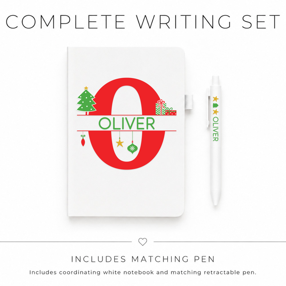 Christmas Monogram Notebook