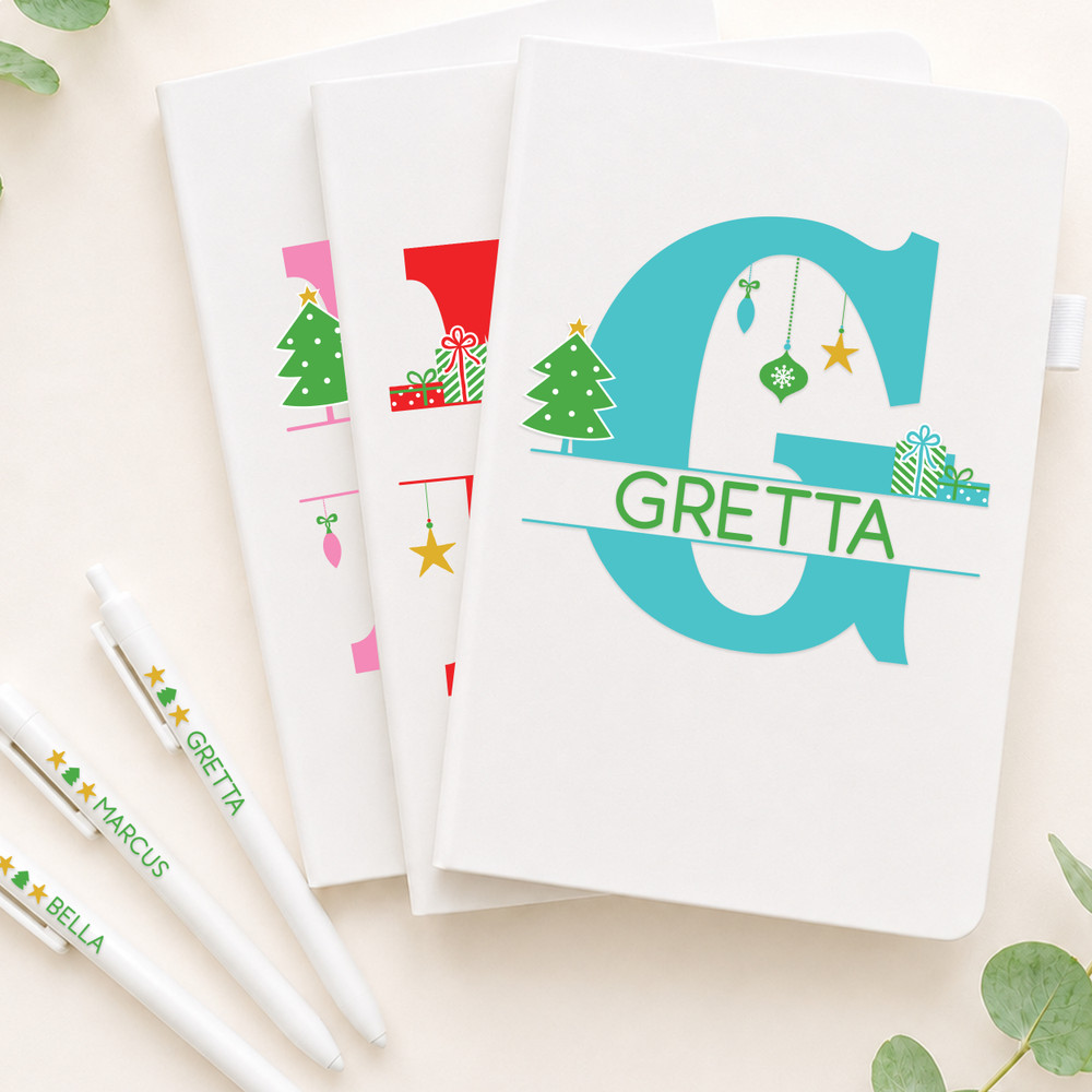 Christmas Monogram Notebook