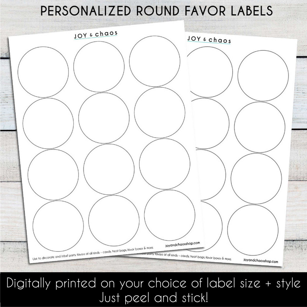 Custom Printed Gift Stickers and Personalized Gift Labels | Joy & Chaos