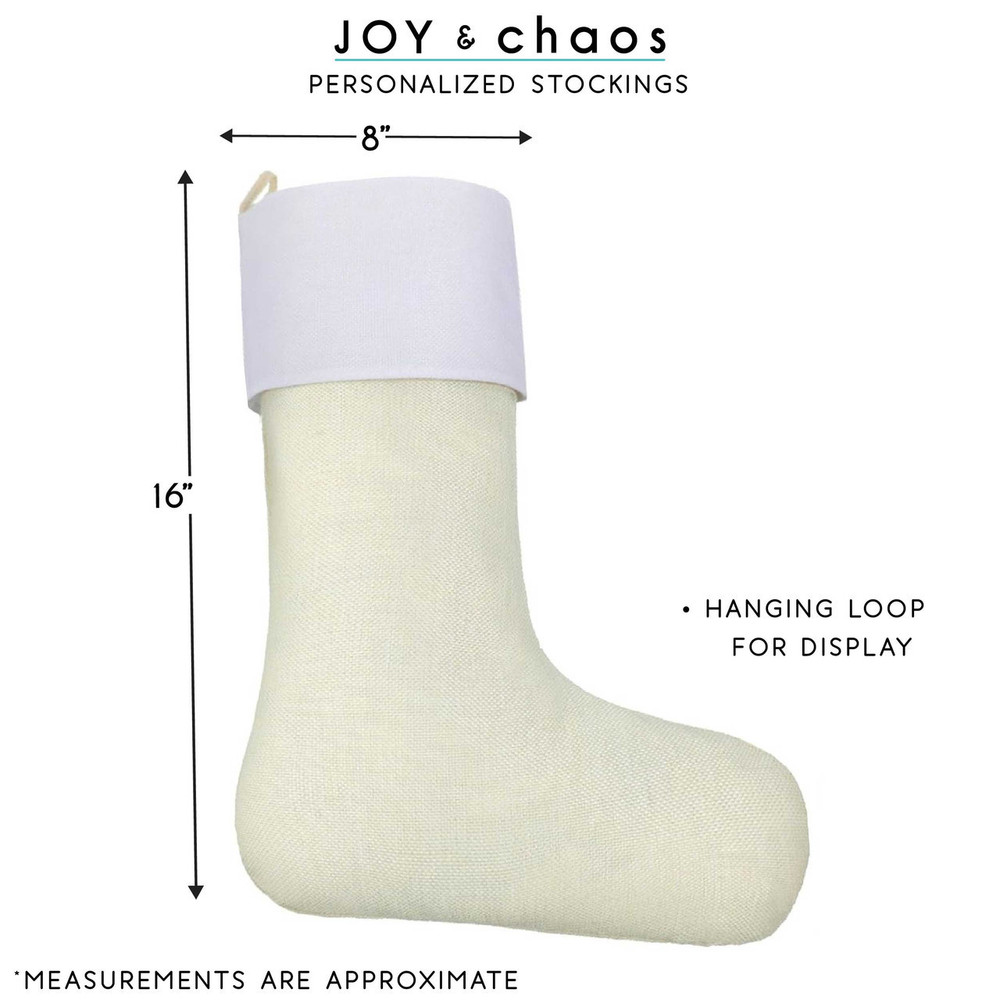 Personalized Christmas Stockings | Joy & Chaos