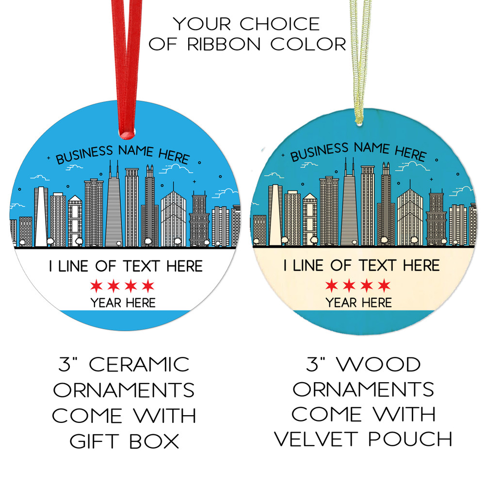 Windy City Chicago Business Ornaments