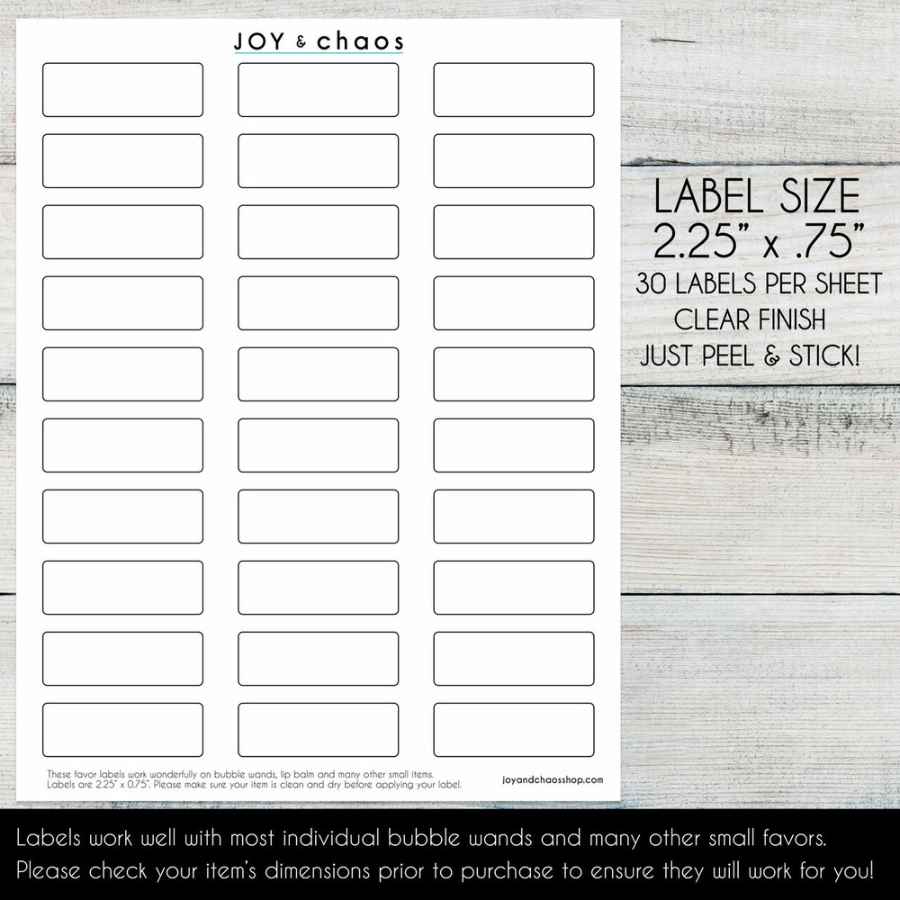 Personalized Wedding Bubble Labels | Joy & Chaos