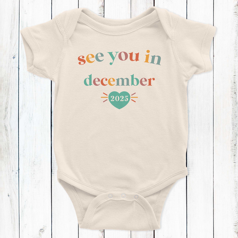 Retro See You In... Pregnancy Announcement Bodysuit