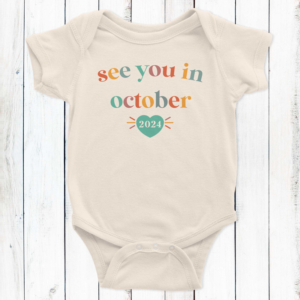 Retro See You In... Pregnancy Announcement Bodysuit