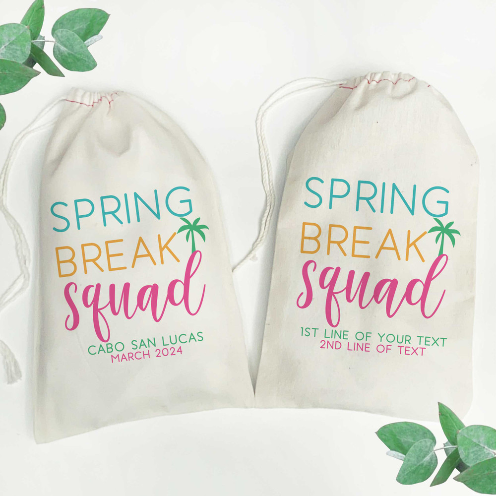 Spring Break Squad Tote Bags