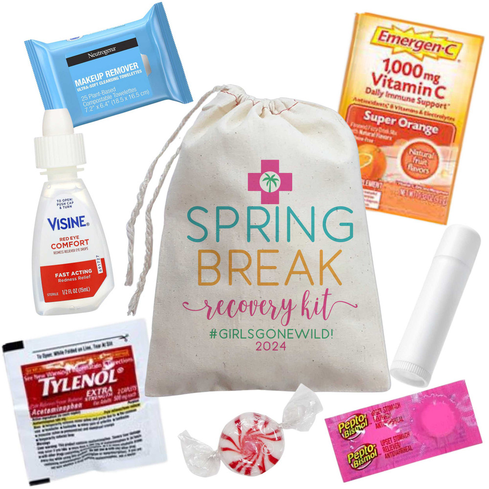Spring Break Recovery Kit Bags