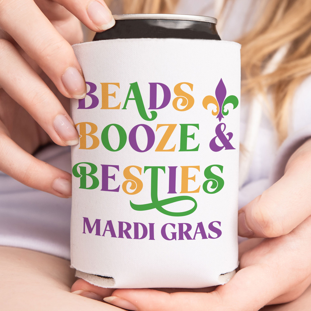 Beads Booze + Besties Can Coolers