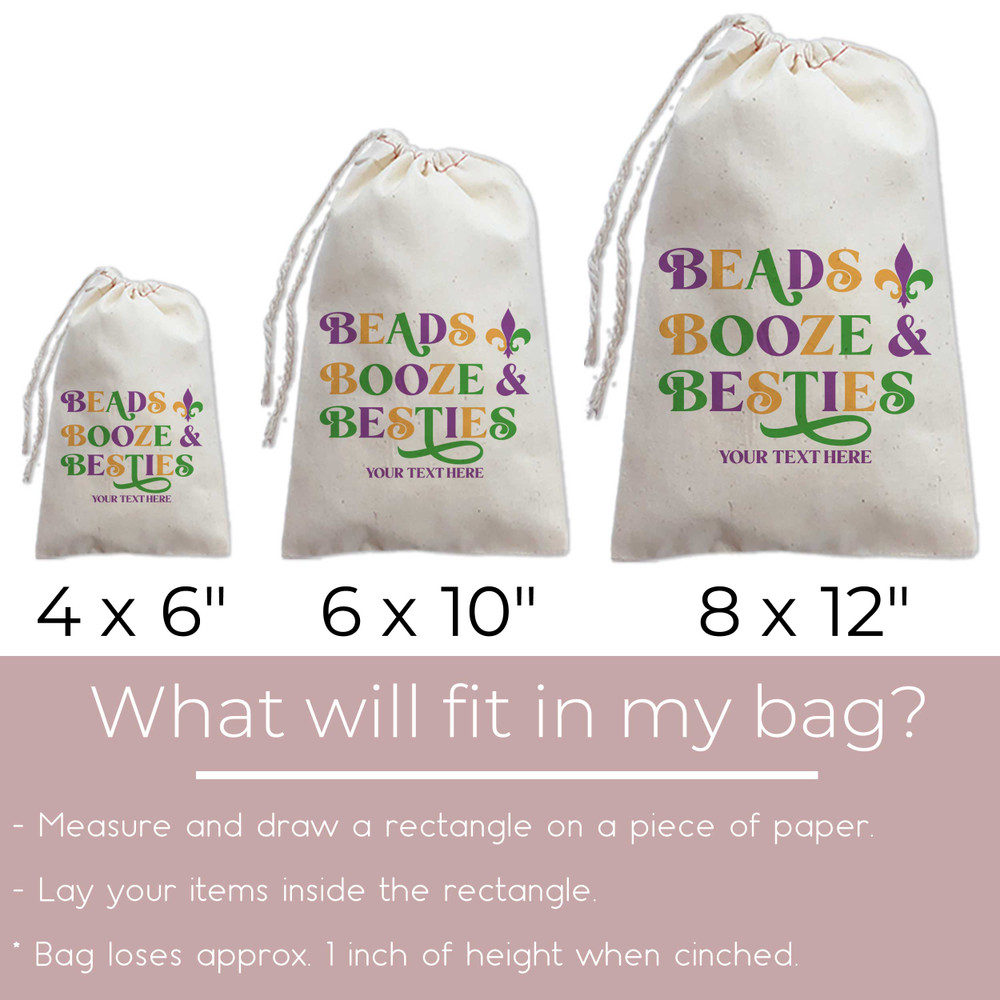 Beads Booze & Besties Tote + Favor Bags