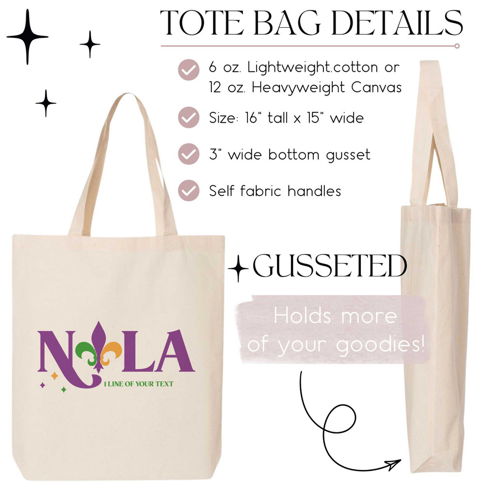 NOLA New Orleans Tote Bags