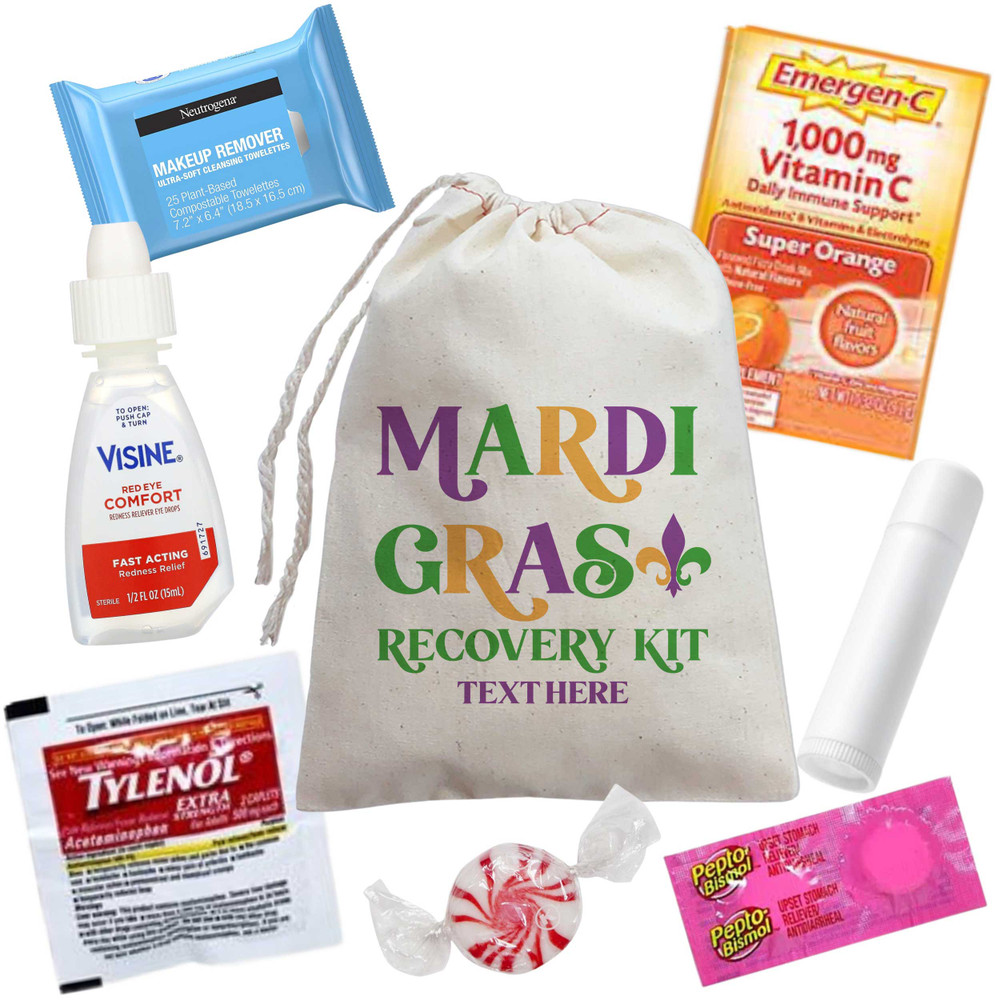 Mardi Gras Recovery Kit Bags