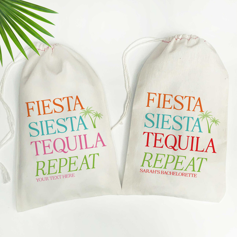 Fiesta Siesta Tequila Repeat Tote Bags