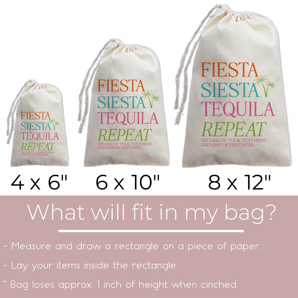 Fiesta Siesta Tequila Repeat Tote + Favor Bags