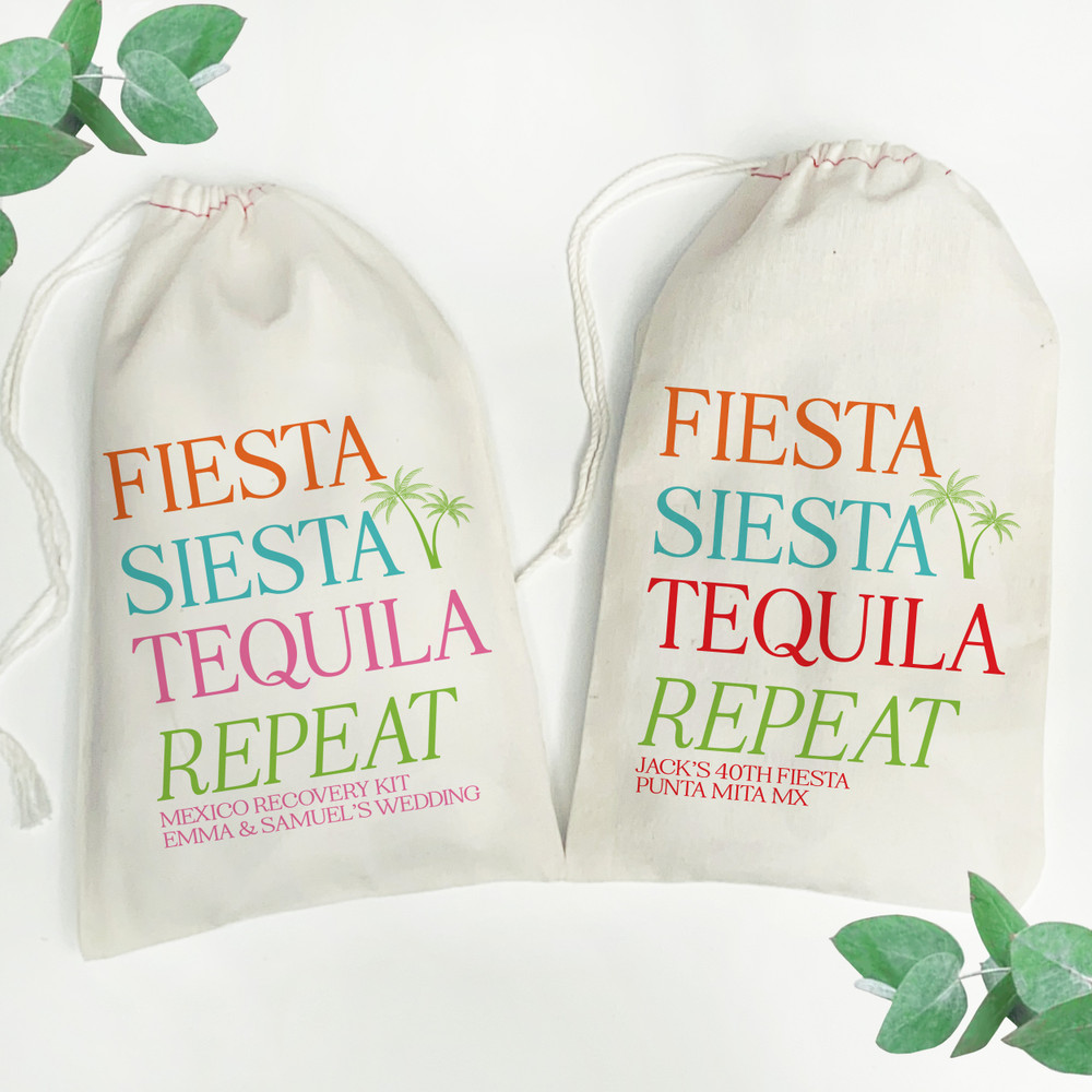 Fiesta Siesta Tequila Repeat Tote + Favor Bags