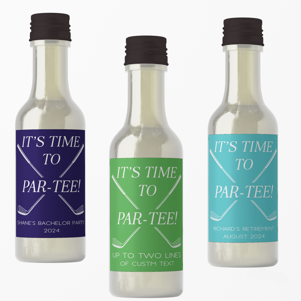 Time To Par Tee Golf Mini Bottles