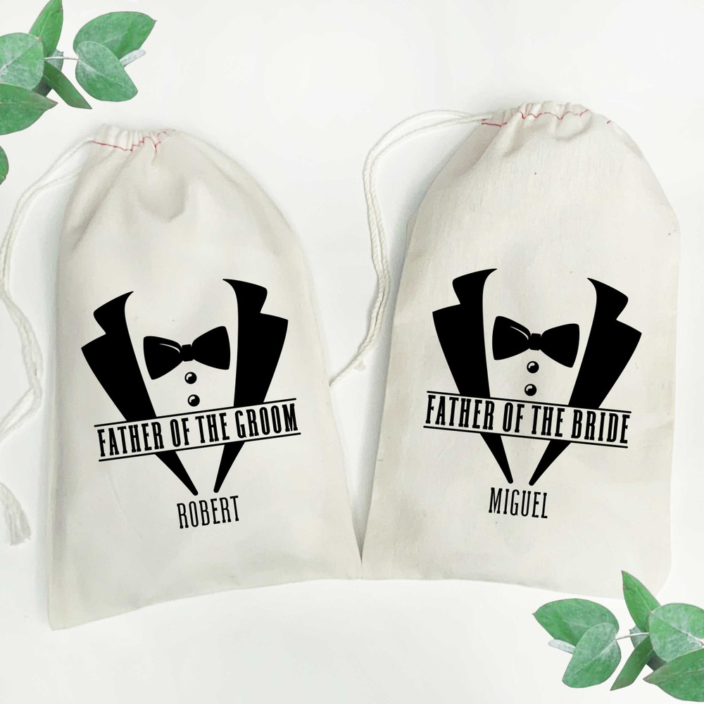 Personalized Groomsmen Gift Bags - Tuxedo Gift Bags