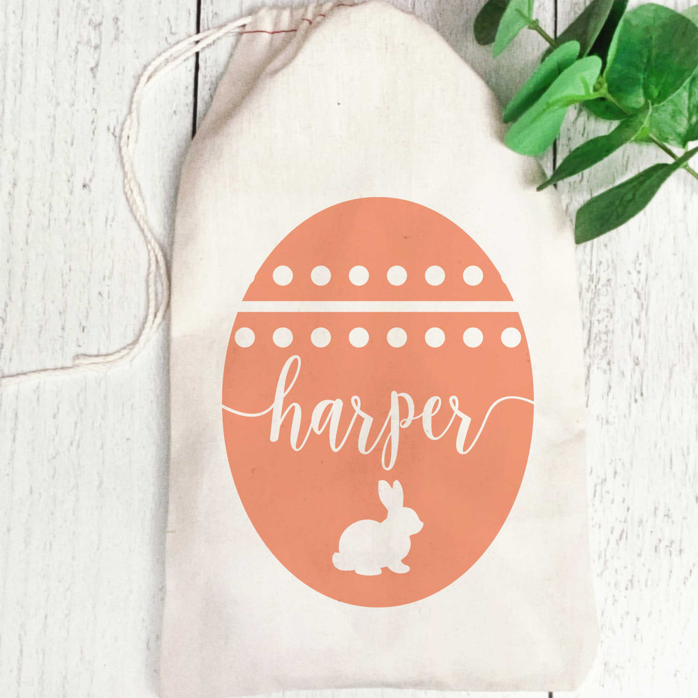 Personalized Easter Gift Bags -  Custom Easter Bags for Kids - Easter Party Favor Bags with Names