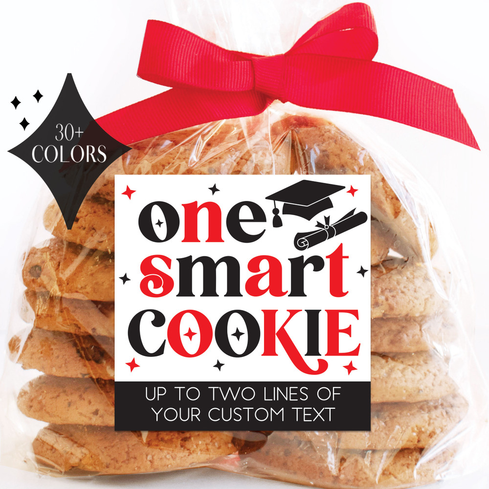 Custom Graduation Favor Labels - Cookie Stickers for Graduation Party - Custom Treat Labels